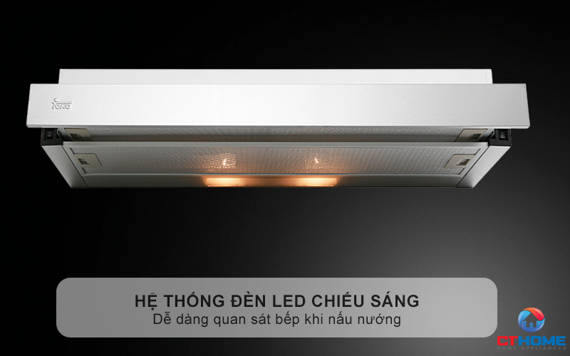 Hệ thống đèn HALOGEN chiếu sáng, dễ dàng quan sát bếp khi nấu nướng