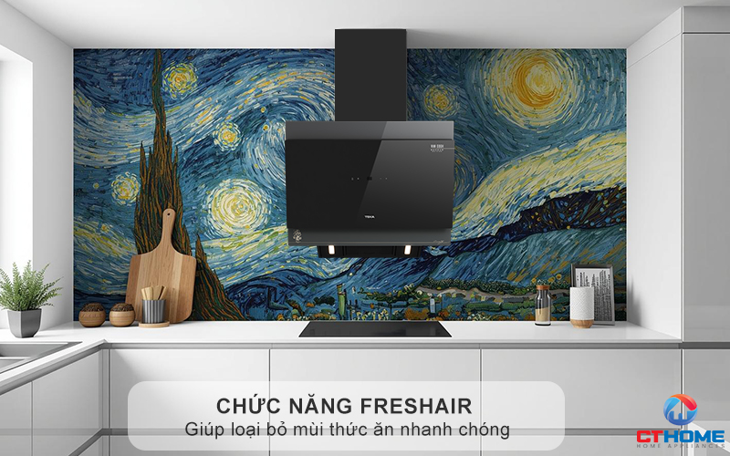 Chức năng FeshAir giúp loại bỏ mùi thức ăn nhanh chóng