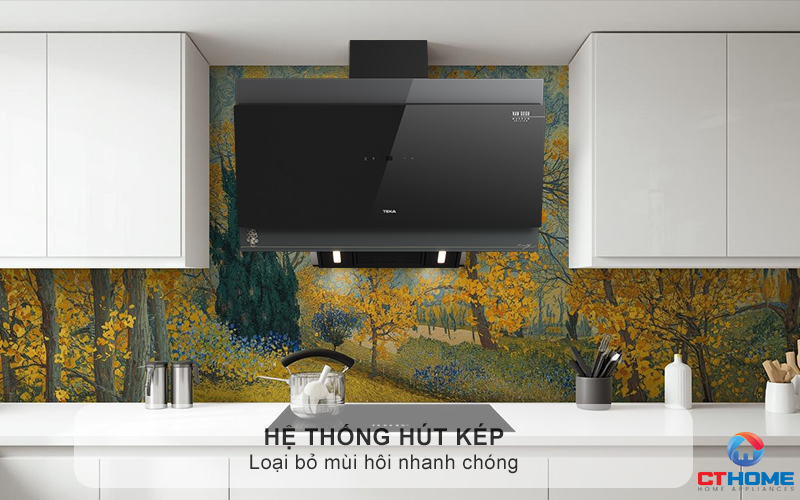 Hệ thống hút kép - Loại bỏ mùi hôi nhanh chóng