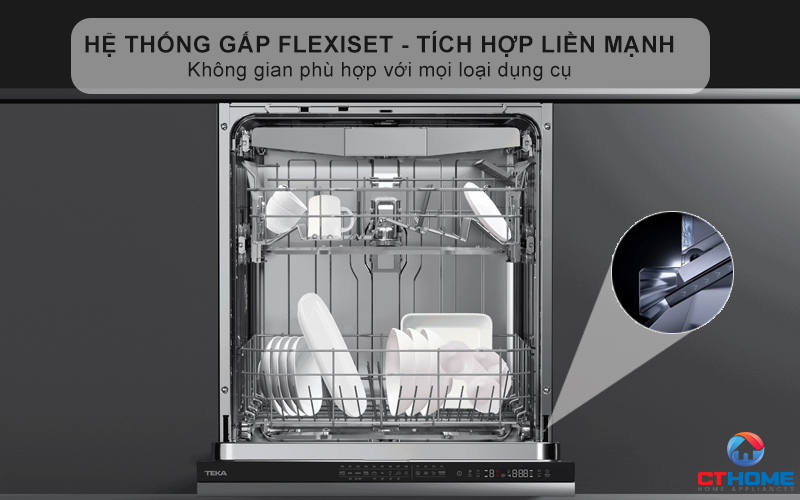 Hệ thống gấp FlexiSet và cài đặt cửa tích hợp liền mạch