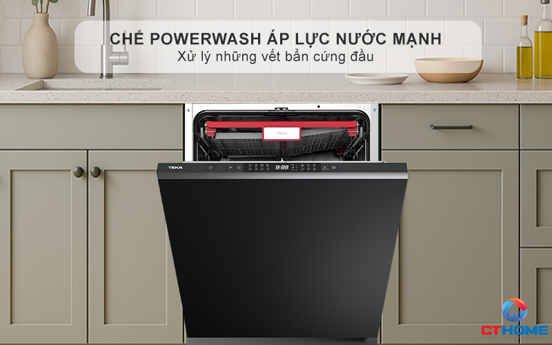 Chức năng rửa Chế độ PowerWash với áp lực nước mạnh mẽ
