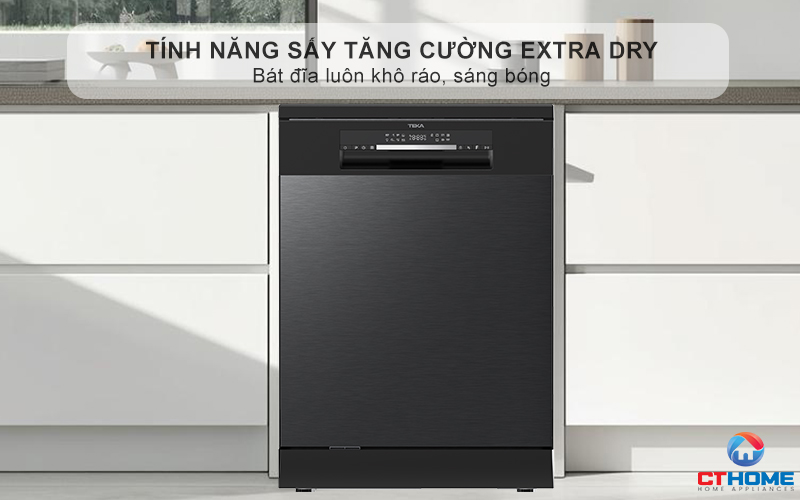 Tính năng sấy tăng cường ExtraDry - Bát đĩa luôn khô ráo, sáng bóng