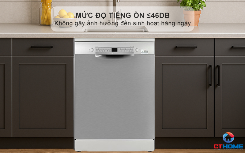 Rửa bát cực kỳ êm ái với công nghệ EcoSilence Drive
