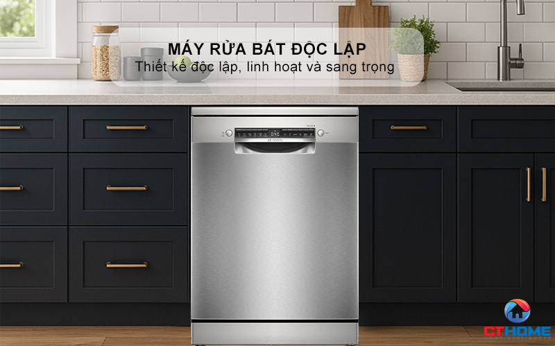 MÁY RỬA BÁT ĐỘC LẬP BOSCH SMS4ECI01P 13 BỘ SERIES 4 1