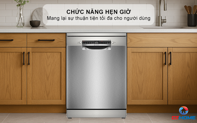 MÁY RỬA BÁT ĐỘC LẬP BOSCH SMS4ECI01P 13 BỘ SERIES 4 14