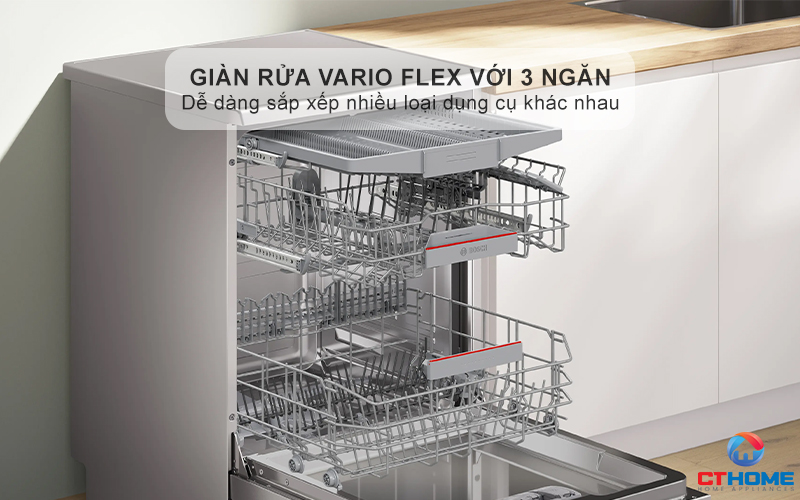 MÁY RỬA BÁT ĐỘC LẬP BOSCH SMS4ECI01P 13 BỘ SERIES 4 13