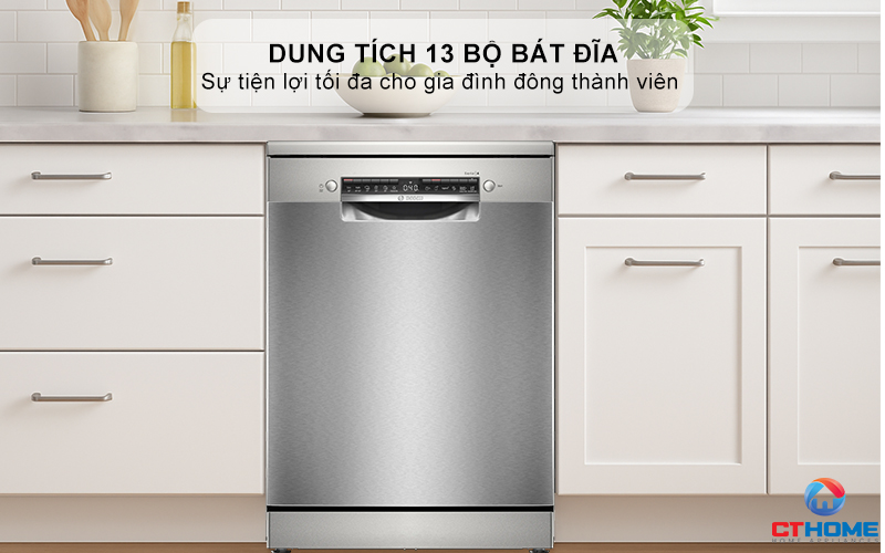 MÁY RỬA BÁT ĐỘC LẬP BOSCH SMS4ECI01P 13 BỘ SERIES 4 2