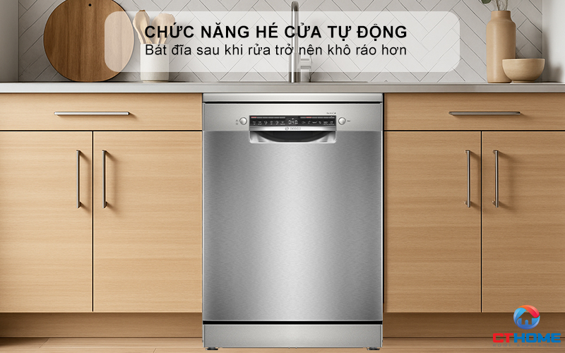 MÁY RỬA BÁT ĐỘC LẬP BOSCH SMS4ECI01P 13 BỘ SERIES 4 5