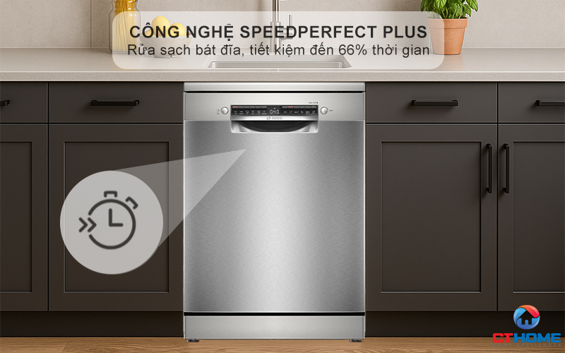 MÁY RỬA BÁT ĐỘC LẬP BOSCH SMS4ECI01P 13 BỘ SERIES 4 7