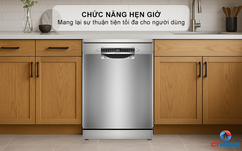 MÁY RỬA BÁT ĐỘC LẬP BOSCH SMS4HTI16E 13 BỘ SERIES 4 12