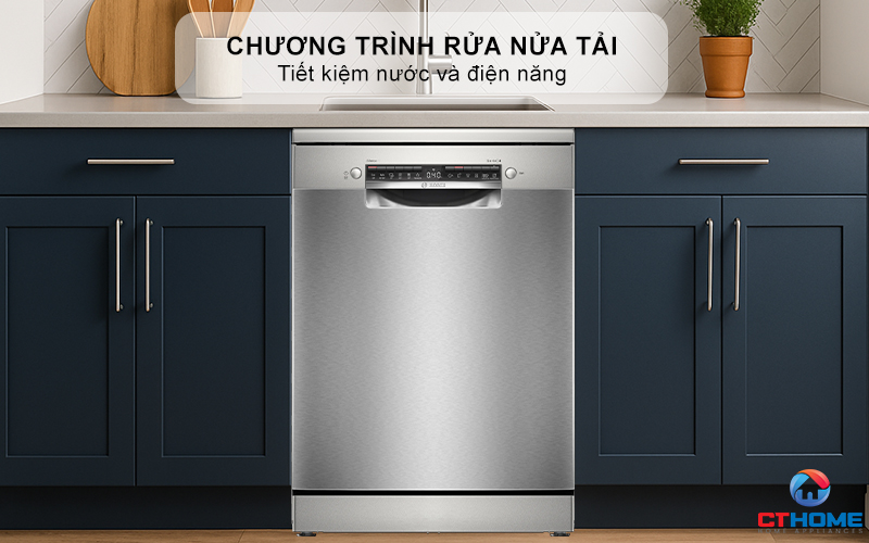 MÁY RỬA BÁT ĐỘC LẬP BOSCH SMS4HTI16E 13 BỘ SERIES 4 8