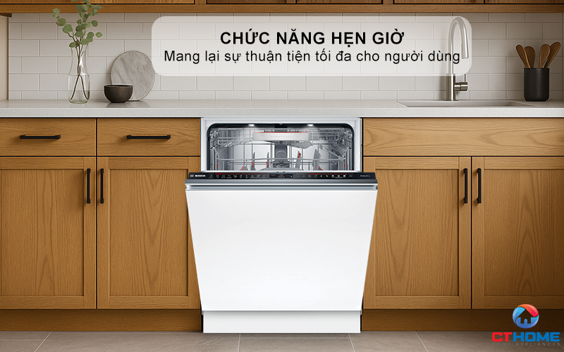 MÁY RỬA BÁT ÂM TỦ BOSCH SMV8ZDX86M 13 BỘ SERIES 8 16