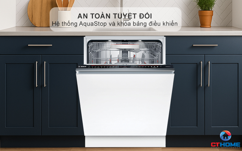 MÁY RỬA BÁT ÂM TỦ BOSCH SMV8ZDX86M 13 BỘ SERIES 8 17