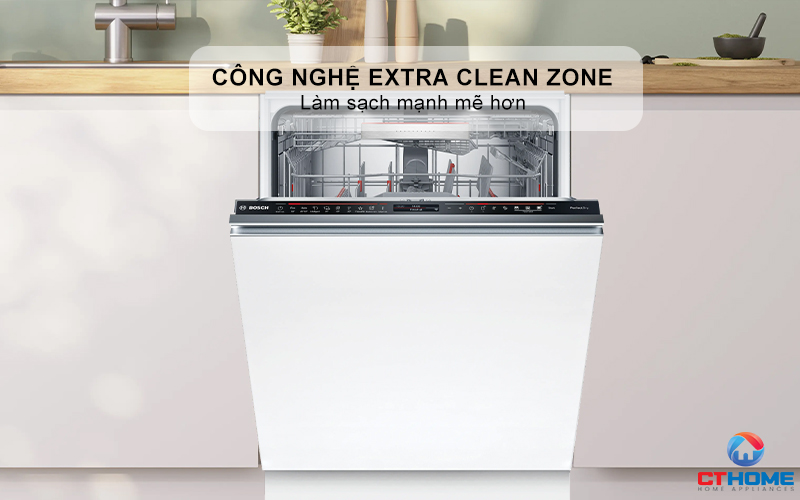 MÁY RỬA BÁT ÂM TỦ BOSCH SMV8ZDX86M 13 BỘ SERIES 8 12