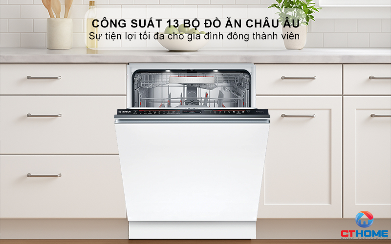 MÁY RỬA BÁT ÂM TỦ BOSCH SMV8ZDX86M 13 BỘ SERIES 8 3