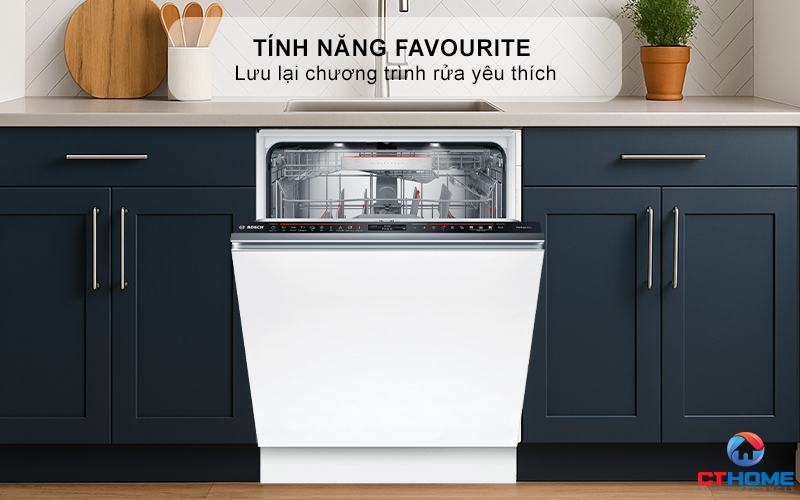 MÁY RỬA BÁT ÂM TỦ BOSCH SMV8ZDX86M 13 BỘ SERIES 8 7