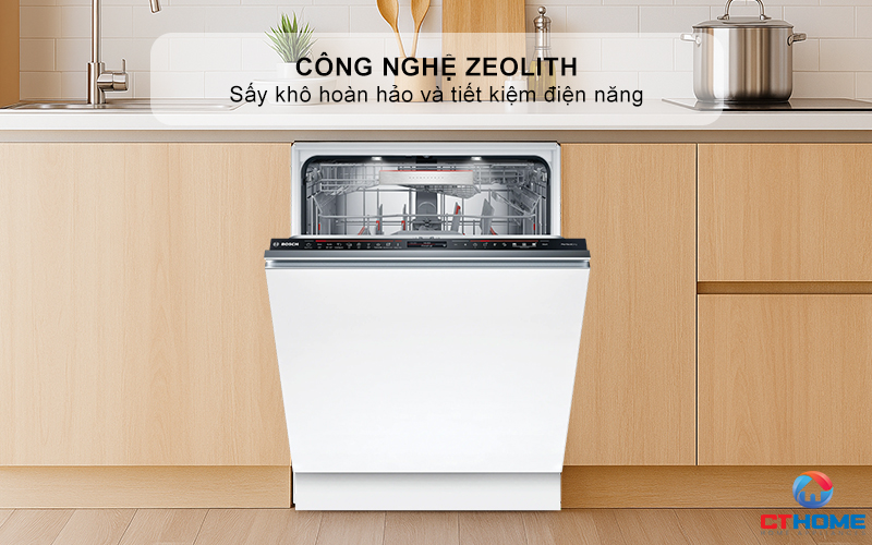MÁY RỬA BÁT ÂM TỦ BOSCH SMV8ZDX86M 13 BỘ SERIES 8 6