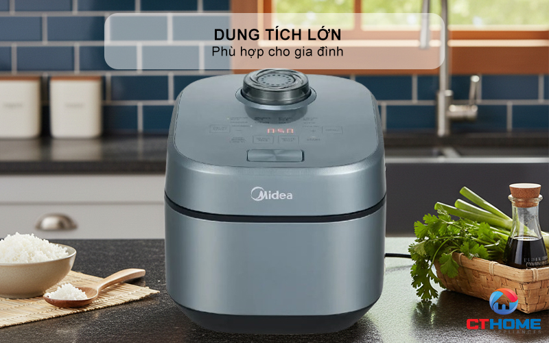 NỒI CƠM ĐIỆN TỬ MIDEA 350W MRD100T1BDG 3