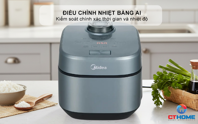 NỒI CƠM ĐIỆN TỬ MIDEA 350W MRD100T1BDG 4