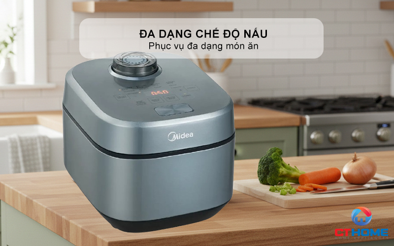 NỒI CƠM ĐIỆN TỬ MIDEA 350W MRD100T1BDG 7