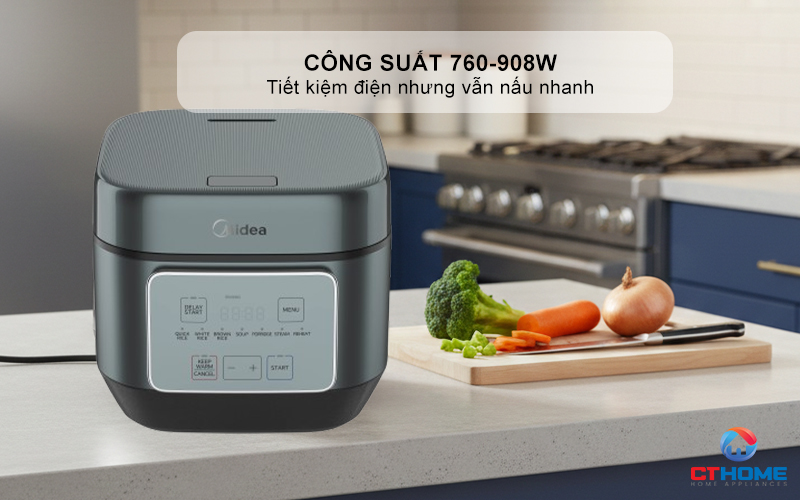 NỒI CƠM ĐIỆN TỬ MIDEA 350W  MRD180T2BDG/N MRD180T2BDGN 2