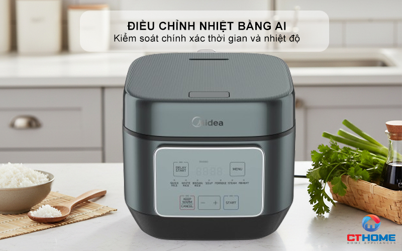 NỒI CƠM ĐIỆN TỬ MIDEA 350W  MRD180T2BDG/N MRD180T2BDGN 5