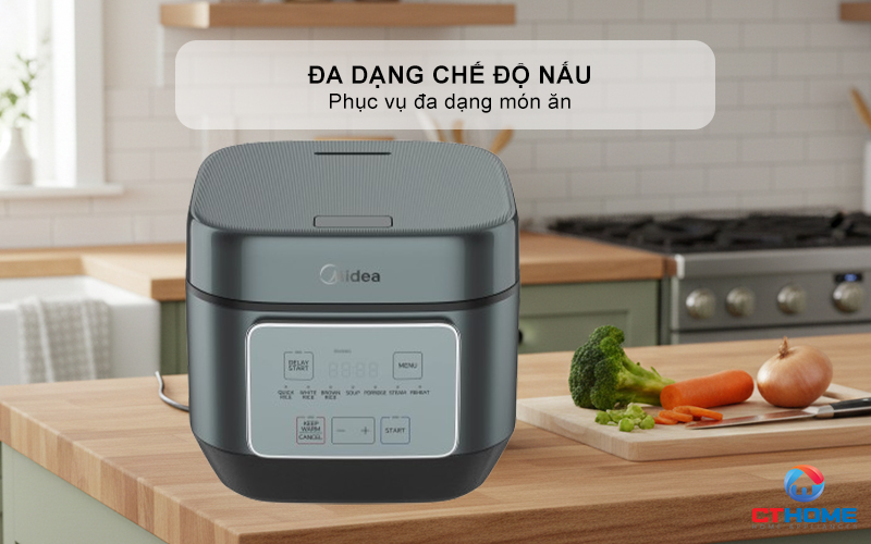 NỒI CƠM ĐIỆN TỬ MIDEA 350W  MRD180T2BDG/N MRD180T2BDGN 6