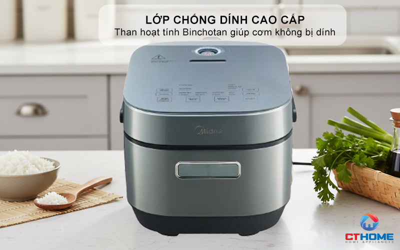 NỒI CƠM ĐIỆN CAO TẦN MIDEA MRI180T2BDG 7