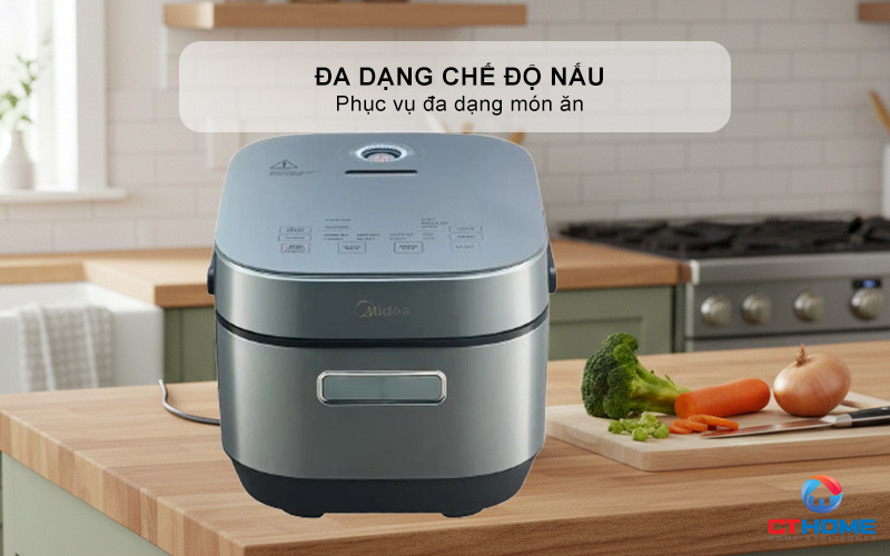 NỒI CƠM ĐIỆN CAO TẦN MIDEA MRI180T2BDG 8