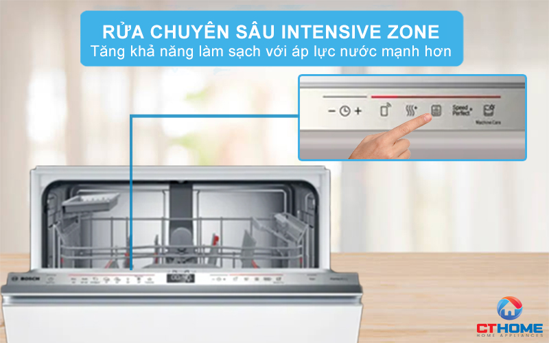 MÁY RỬA BÁT ÂM TỦ BOSCH SMV6YAX04E SERIE 6 SẤY ZEOLITH 10