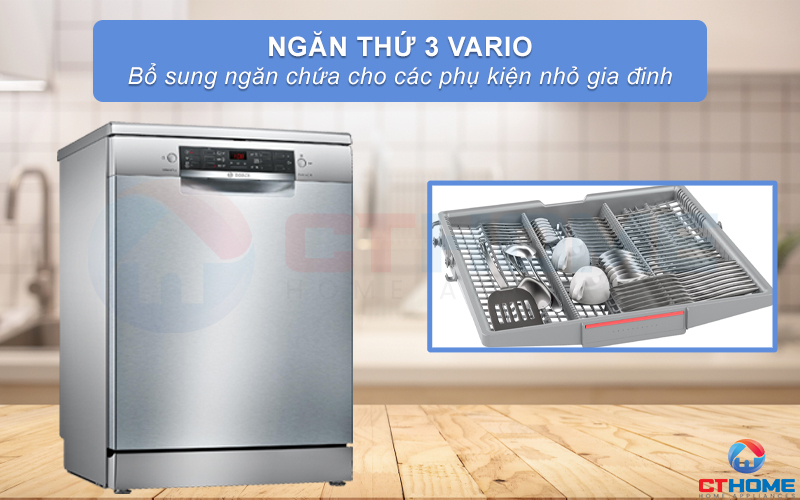 Giàn rửa thứ 3 Vario thích hợp đựng các vật dụng nhỏ trong gia đình