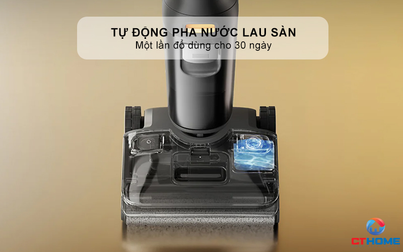Tự động pha nước lau sàn, một lần đổ dùng cho 30 ngày