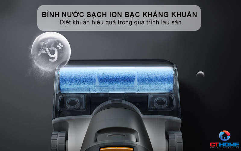 Bình nước sạch Ion bạc, bộ lọc và con lăn kháng khuẩn toàn diện