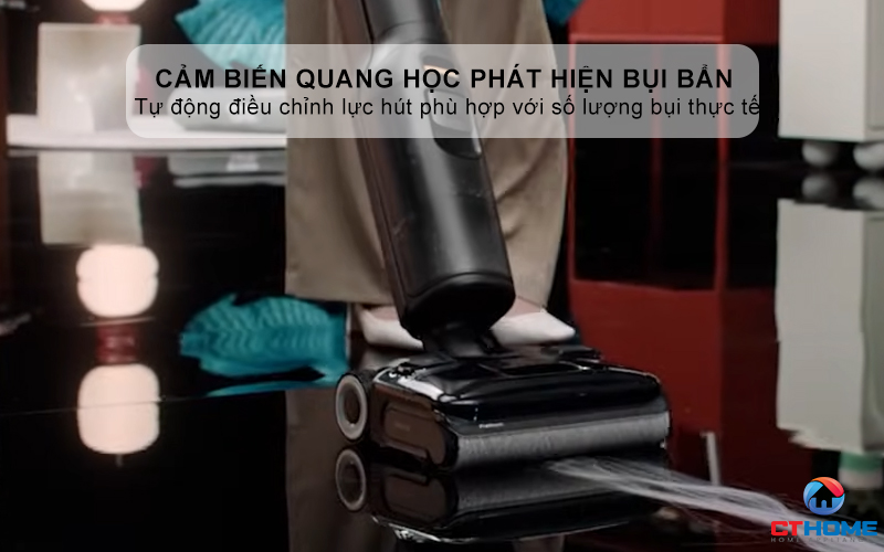 Cảm biến quang học phát hiện bụi bẩn giúp làm sạch tối đa