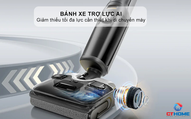 Bánh xe trợ lực AI - Dọn nhà mà không mệt mỏi