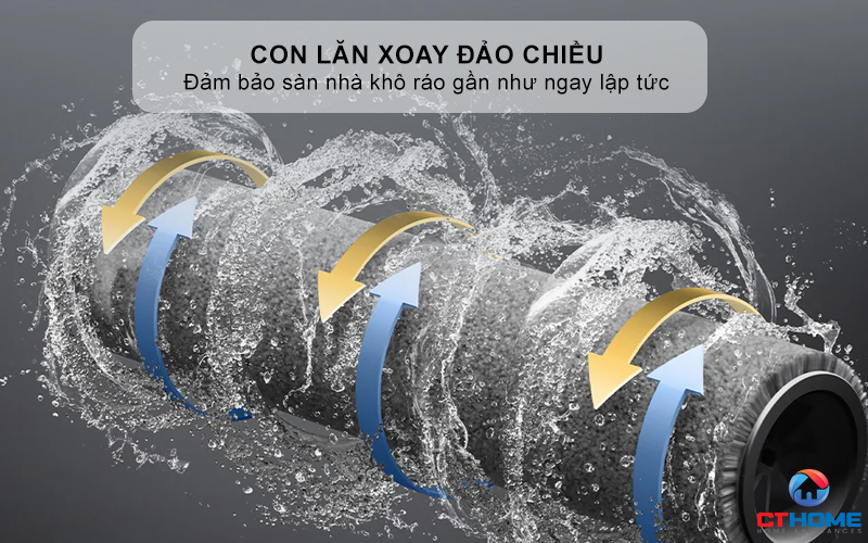 Hệ thống kiểm soát nước đọng cùng con lăn xoay đảo chiều
