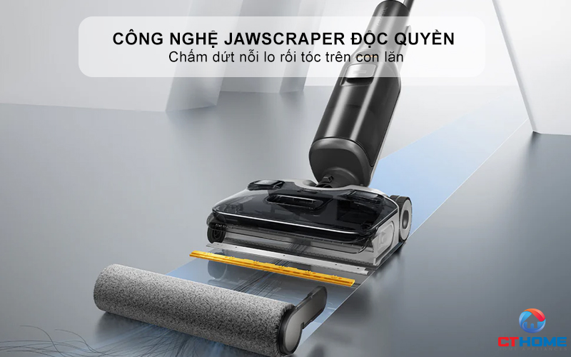 Công nghệ JawScraper độc quyền - Chấm dứt nỗi lo rối tóc trên con lăn