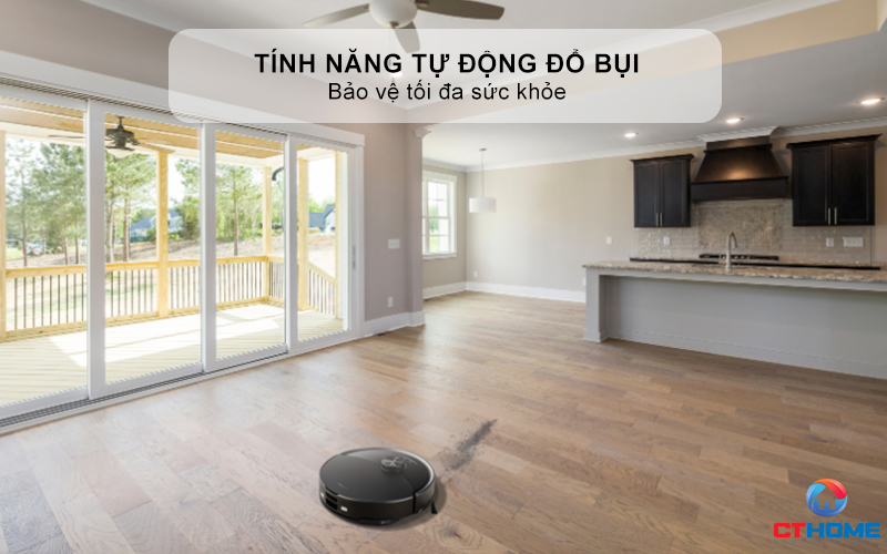 Tính năng tự động đổ bụi - Bảo vệ tối đa sức khỏe