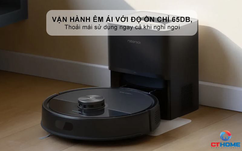 Vận hành êm ái với độ ồn chỉ 65dB, thoải mái sử dụng ngay cả khi nghỉ ngơi