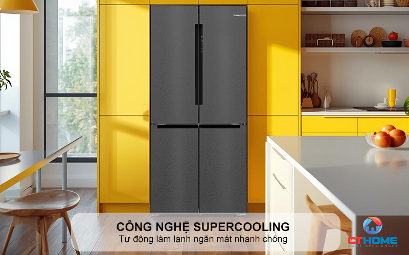 Công nghệ SuperCooling tự động làm lạnh ngăn mát nhanh chóng
