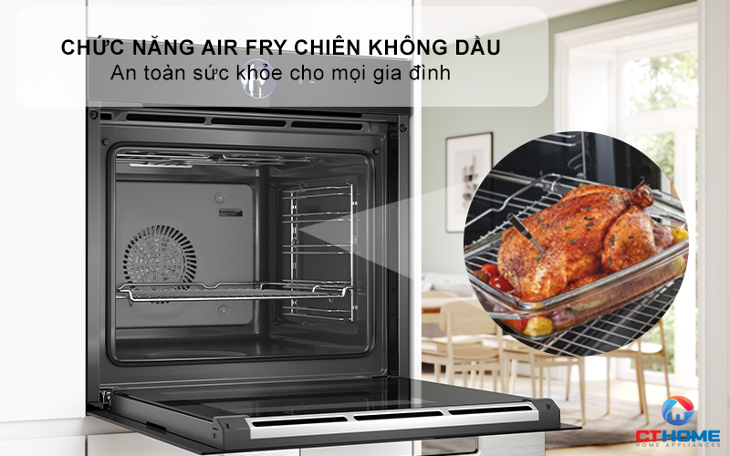 LÒ NƯỚNG TÍCH HỢP HƠI NƯỚC ÂM TỦ BOSCH HRG7361B1 SERIE 8 MÀU ĐEN 71 LÍT 9