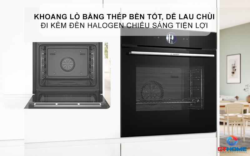 LÒ NƯỚNG TÍCH HỢP HƠI NƯỚC ÂM TỦ BOSCH HRG7361B1 SERIE 8 MÀU ĐEN 71 LÍT 5