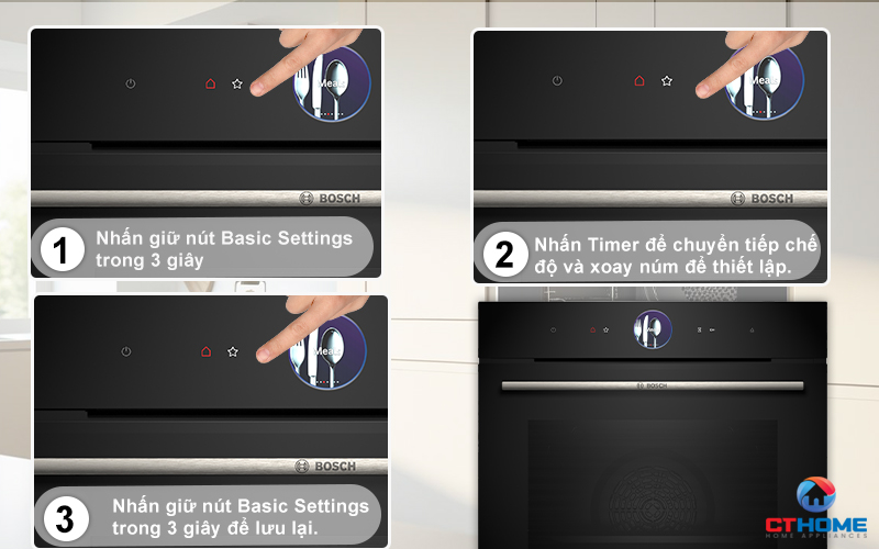 LÒ NƯỚNG TÍCH HỢP HƠI NƯỚC ÂM TỦ BOSCH HRG7361B1 SERIE 8 MÀU ĐEN 71 LÍT 13