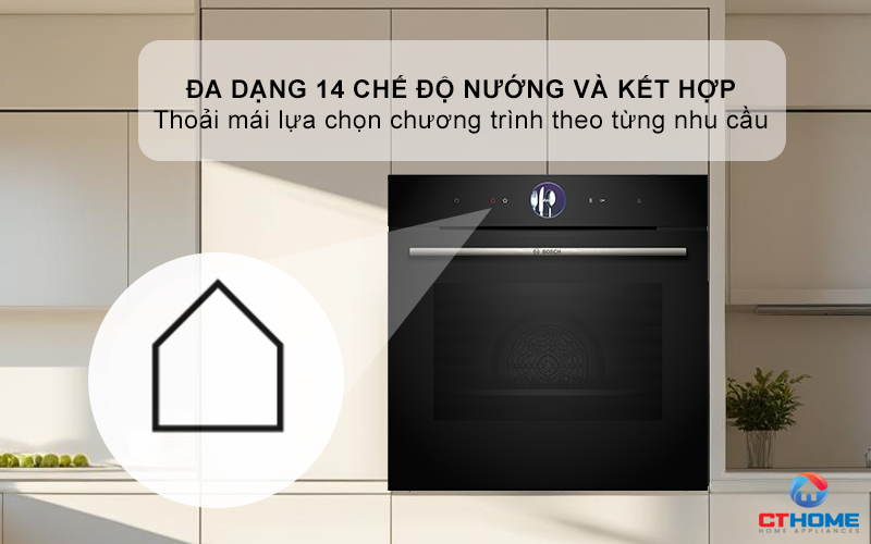 LÒ NƯỚNG TÍCH HỢP HƠI NƯỚC ÂM TỦ BOSCH HRG7361B1 SERIE 8 MÀU ĐEN 71 LÍT 6