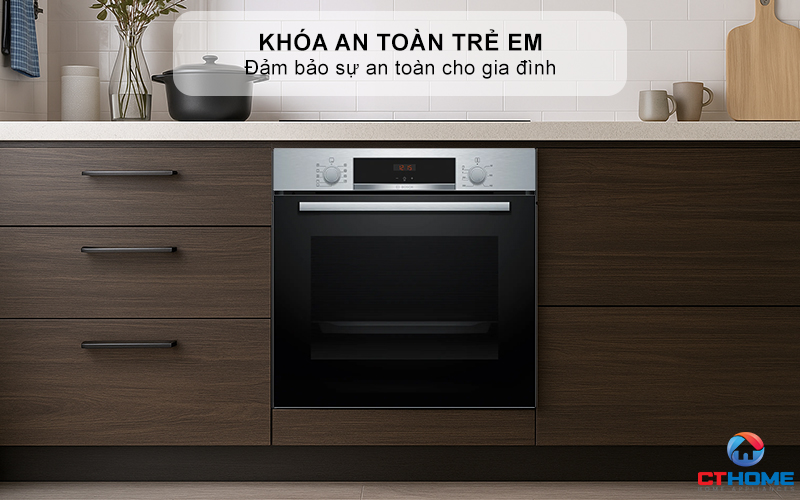 Chế độ an toàn khóa trẻ em, tự ngắt khi đủ nhiệt
