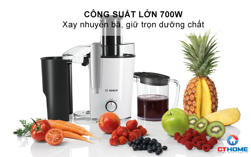 MÁY ÉP LY TÂM BOSCH MES25A0 MÀU TRẮNG 700W 2