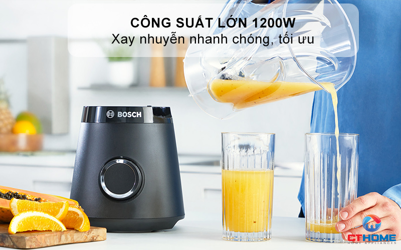 MÁY XAY SINH TỐ BOSCH MMB6141B VITAPOWER SERIES 4 1200W 2