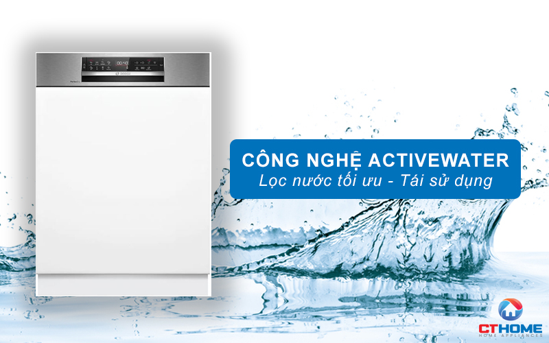 Công nghệ ActiveWater tự cân chỉnh nước, tiết kiệm tối ưu