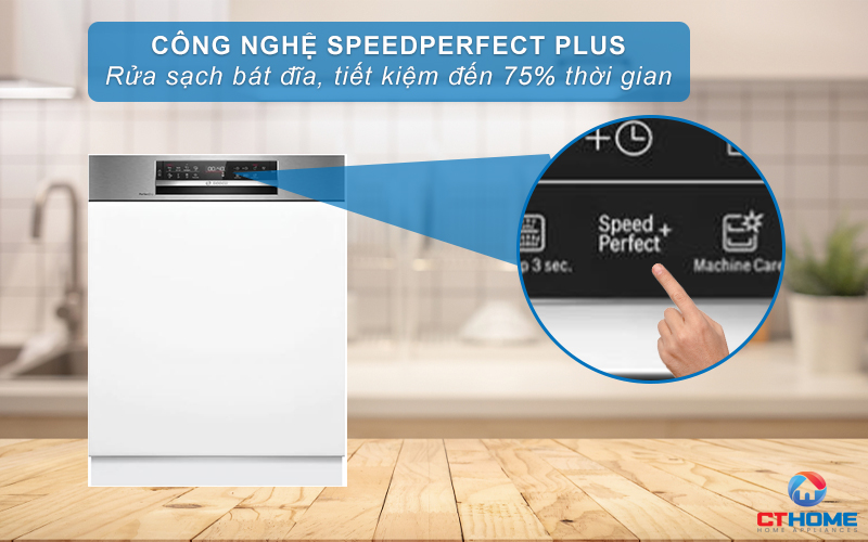 Tiết kiệm đến 75% thời gian với tính năng Speed Perfect plus