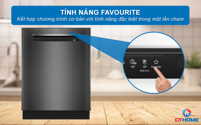 Chương trình yêu thích Favourite kết hợp chương trình cơ bản và tính năng đặc biệt trong một nút nhấn